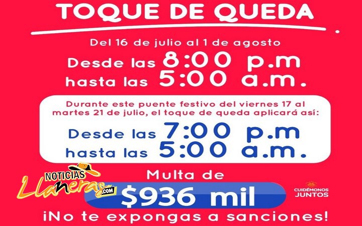 Modificaciones en el horario del Toque de Queda en ...